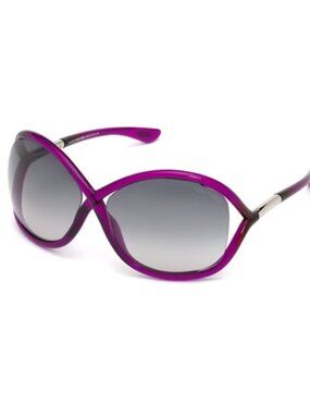 Tom Ford New TF9 Whitney 64mm PURPLE GRADIENT Oversized Women's Sunglasses NWB